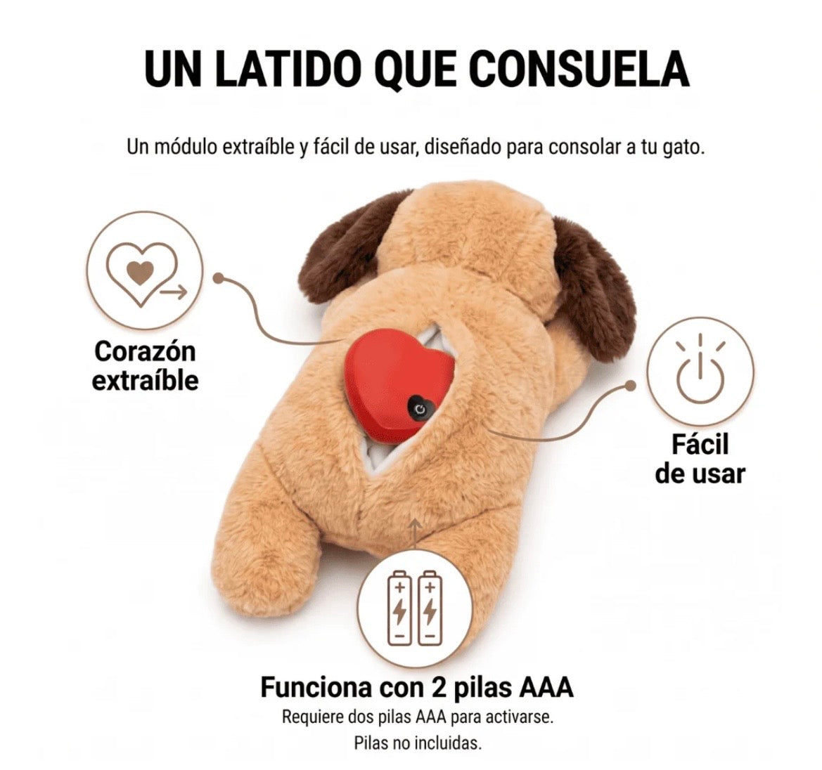 Peluche con latido realista para perros