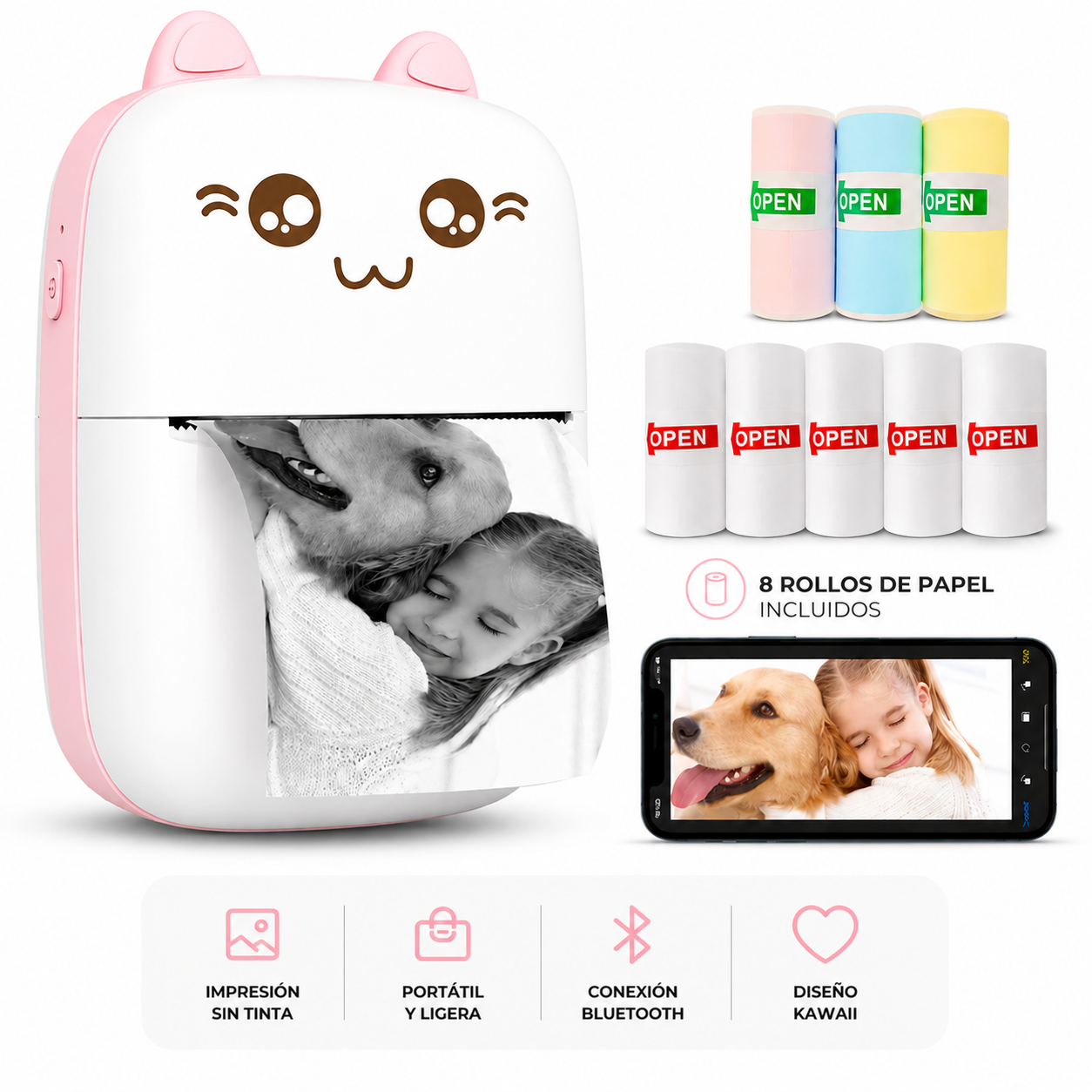 Mini impresora termica portatil