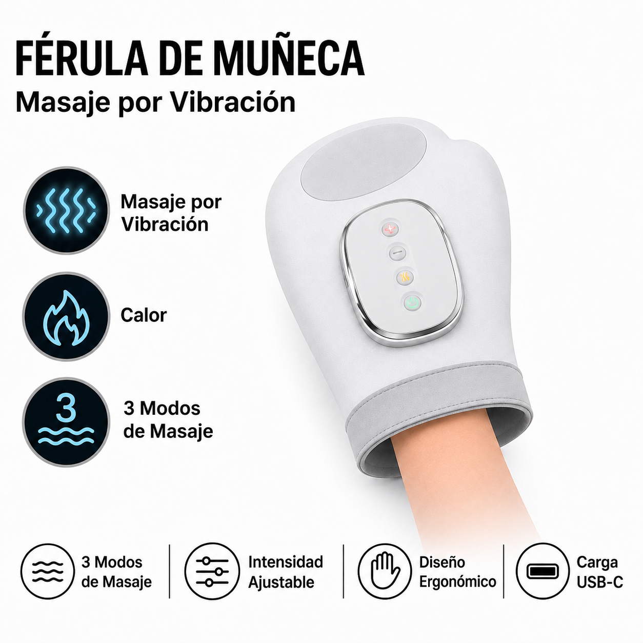 Masajeador de muñeca inalámbrico